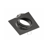 Spot luminaire housing PORTO-K with adjustment, IP20, square, black