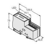 Economy Set for Simple I/O Communication via PROFIBUS-DP in IP20   TI-BL20-E-DPV1-S-2