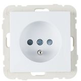SAF EARTH SOCKET FR W/SCREW TERM WH (100 UN)