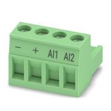 BCP-508- 4 GN BD:-,+,AI1,AI2 - PCB connector