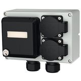 Netwerkverd.2 x RJ45-CAT6-BTR, 2 xSCHUKO