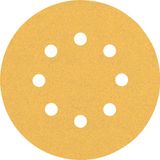 EXPERT C47 Sandpaper with 8 holes for Random Orbital Sanders 125 mm, G 1 5-pc