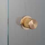 DOOR KNOB / FIXED / SINGLE-SIDED / LINEAR / BRASS