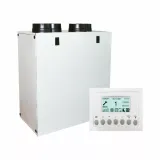CENTRALIZED DOUBLE FLOW VENTILATION UNIT WITH HEAT RECOVERY - MAXIMUM FLOW RATE 281 M3/H - VERTICAL