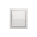 Splash-proof intermediate switch without pictogram, 10AX, white