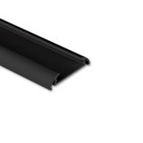 Attached aluminum profile PX1 40x9mm without diffuser black 2m