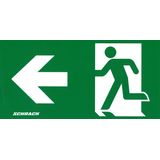 Adhesive pictogram, arrow left, viewing distance: 20m