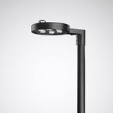 Post-top luminaires Publisca P3 CLO (normal) Lens Anthracite ET 60W 6800lm 70 asymmetric wide (AB2L) IP66 IK08 5 SDCM 7649040
