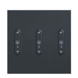 LM-RCB3 b+c+j - Rocker switch, 3x, light, anthracite