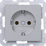 SCHUKO wall socket, screw lift terminals, A.x/C.x, titanium