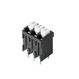 Printed circuit board terminals, 3.50 mm, Number of poles: 9, 180°, Solder pin length (l): 1.5 mm, black, PUSH IN with actuator, Clamping range, max. : 1.5 mm², Tape