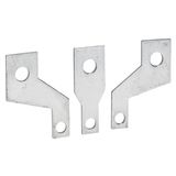 Set of 3 expanders for DSX 3-pole disconnector switch and source inverter size 1 for installation on plate