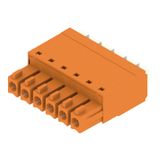 PCB plug-in connector, female plug, 3.81 mm, Number of poles: 6, 180°, PUSH IN with actuator, Clamping range, max. : 1.5 mm², Box
