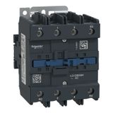 IEC contactor, TeSys Deca, nonreversing, 125A resistive, 4 pole, 4 NO, 120VAC 50/60Hz coil, open style