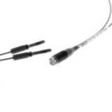 Fiber optic sensor head, retro-reflective, M6 cylindrical axial, reflector E39-R3 included, R25 fiber, 10 m cable E32 1126D
