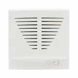 Tritone ringtone, Domus S44, colour RAL 9010, 12vcc/ca - glossy finish - 2 Mod.