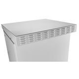 Outdoor rain canopy with filter vent. 540 m3/h, W=1000 D=400 mm