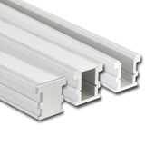 Step-on aluminum profile BV, 26x26 mm, without diffuser, 2 m