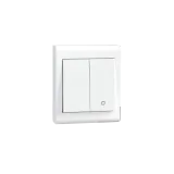SWITCH SURFACE MOUNTED 2+1 WHITE 6-PACK