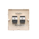 Touch panel 3 modules, Modul 1: 1 touch field, Module 2: 4 touch fields, Module 3: 2 vertical touch fields, Fixing: horizontal, Silver mist