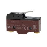 Basic switch, general purpose, short hinge lever, 10 A, screw terminals X10G7026C