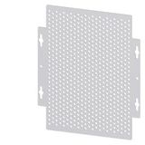 ALPHA 400/630/1250 DIN assembly kit mounting plate perforated with section cover H = 300 mm,