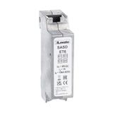 Surge protection device type C2-D1 for line Ethernet Cat. 6 - power over Ethernet (POE), rated discharge current In (8/20μs) 10kA