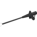 Clamp test probe, green, max. 2.5 mm, L 155 mm, CAT III, socket 4 mm, 24.0227-25