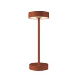 VINOLINA, table lamp, battery, IP54, 2700/3000K, TOUCH, rust