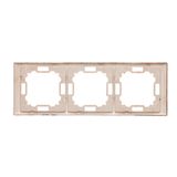 RTV pass-through aerial socket, module, champagne matt