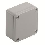 Klippon K (aluminium empty enclosure), Empty enclosure, Aluminium enclosure, Height: 64 mm, Width: 58 mm, Depth: 34 mm, Material: Aluminium AlSi12, Powder-coated, textured, Silver grey