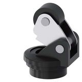Actuator head for position switch 3SE52 Roller lever made of stainless steel with Plastic roller