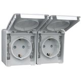 TWO SAF EARTH SOCK(SKO)DOUB HORIZ BASE GREY