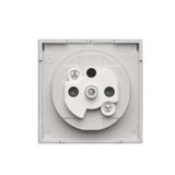 5-gang concrete frame, Light concr/white