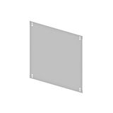 Blind Front Plate 495mm B10 sheet steel