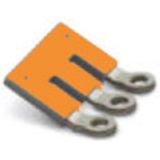 Cross-connector (terminal), when screwed in, orange, 41 A, Number of poles: 3, Pitch in mm (P): 11.10, Insulated: Yes, Width: 29.3 mm
