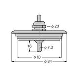 Flow Monitoring Immersion Sensor without Integrated Processor   FCS-68A4-NA/D003