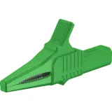 Alligator clip, green, max. 20 mm, L 82.2 mm, CAT II, socket 4 mm, 66.9755-25