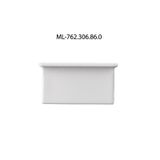 End cap for VK without hole, silver color, 1 pc