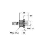 PROFIBUS-PA Receptacle Flange   FKV48-0.3M/M20/C1117