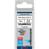 Double-ended drill bits 5,2 x 17 x 62 mm 10 pcs.