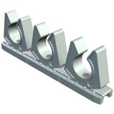 Series terminal clip 1 Zoll Polyethylene Cream RAL 9001