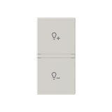 Rocker cover dimmer symbol - 1M - Dune