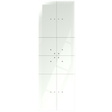 Glass touch panel; 3 modules in configuration - 2+4+2 touch fields, white; GP-242-W