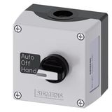 Enclosure for command devices, 22 mm, round
