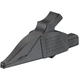 Alligator clip, black, max. 30 mm, L 92 mm, CAT IV, socket 4 mm, 66.9561-21