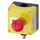 Enclosure for command devices, 22 mm, round, enclosure material metal, Enclosure top part yellow, 1