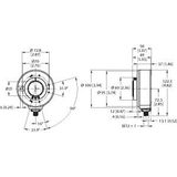 Incremental Encoder Industrial Line   REI-43H38S-2B1024-H1181