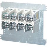 Terminal Al/Cu 4-pole, for 240mm2, on mounting plate (Mi VE 240)