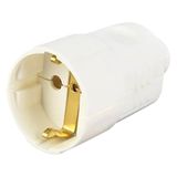 912.270 Schuko coupling, central white